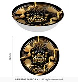 Elegante Nieuwjaar Schaal Zwart/Goud (32cm)