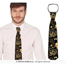 Elegante Nieuwjaar Stropdas Zwart/Goud