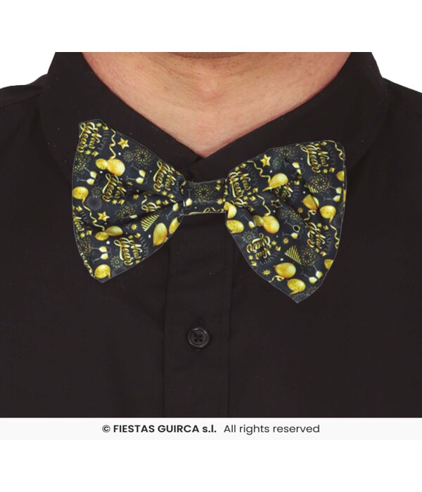 Elegante Nieuwjaar Strik Zwart/Goud