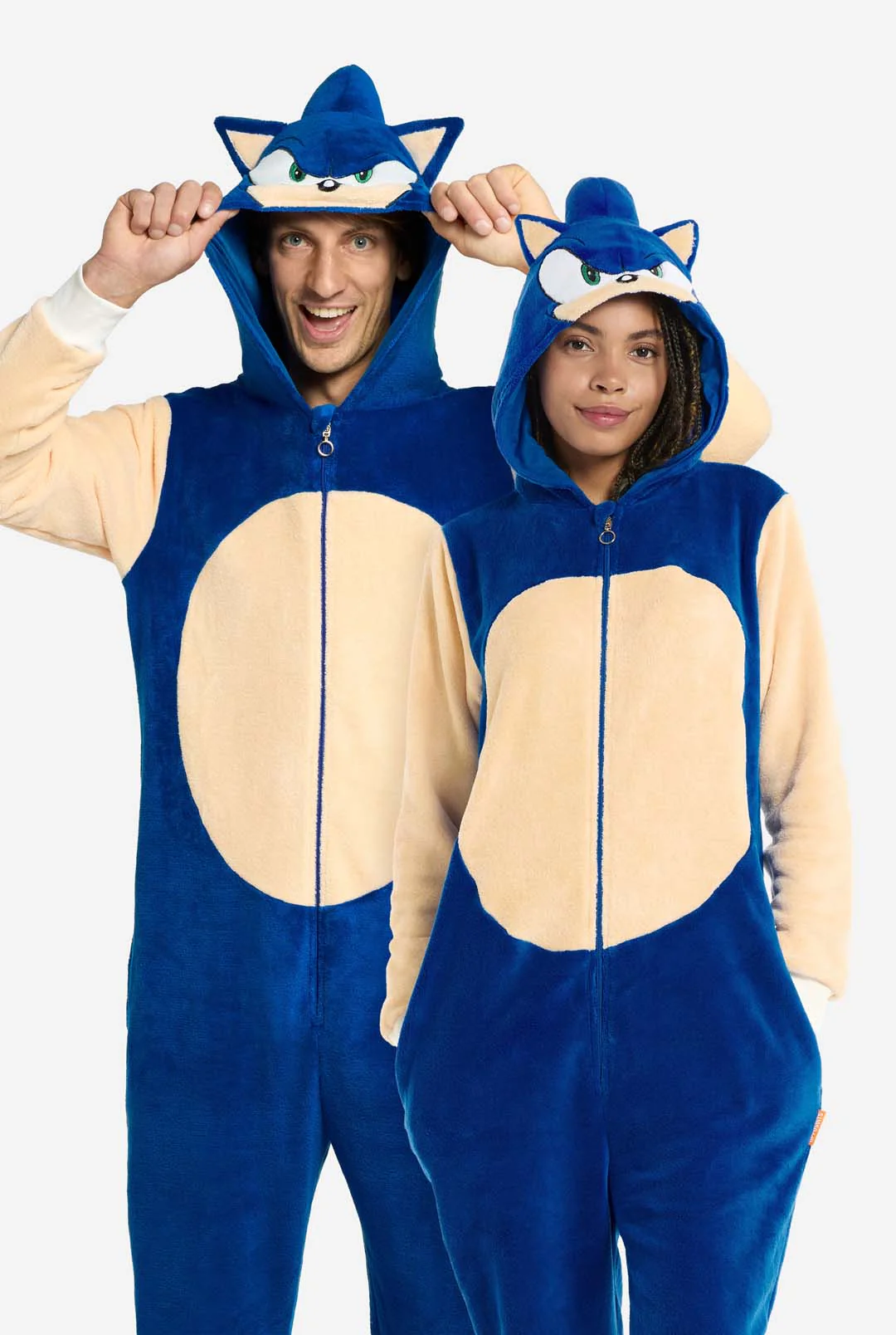 OppoSuits Sonic the Hedgehog Onesie - Sonic Jumpsuit - Huispak - Blauw - S