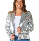 Blazer Pailletten Zilver Dames Suitmeister