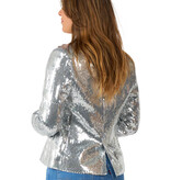 Blazer Pailletten Zilver Dames Suitmeister