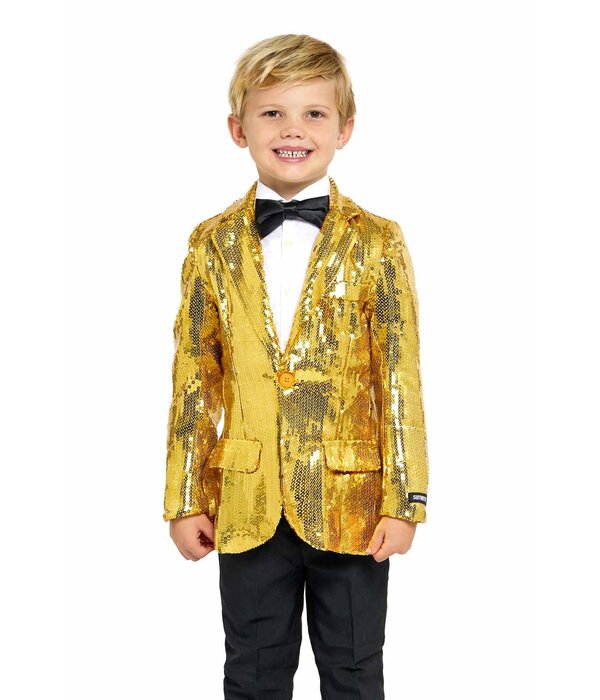 Colbert Pailletten Goud Jongens Suitmeister