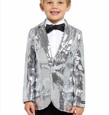 Colbert Pailletten Zilver Jongens Suitmeister