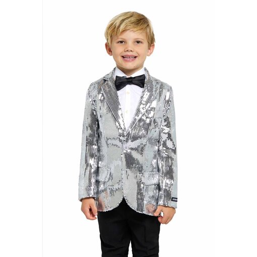 Colbert Pailletten Zilver Jongens Suitmeister