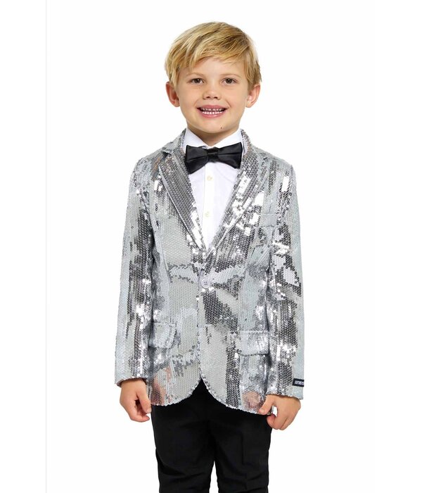 Colbert Pailletten Zilver Jongens Suitmeister