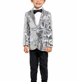 Colbert Pailletten Zilver Jongens Suitmeister