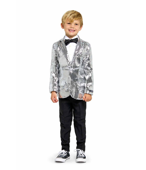 Colbert Pailletten Zilver Jongens Suitmeister