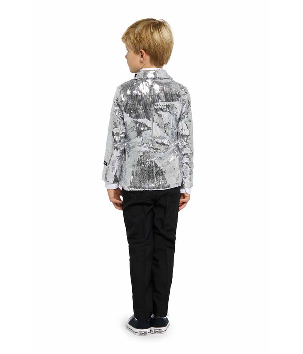 Colbert Pailletten Zilver Jongens Suitmeister