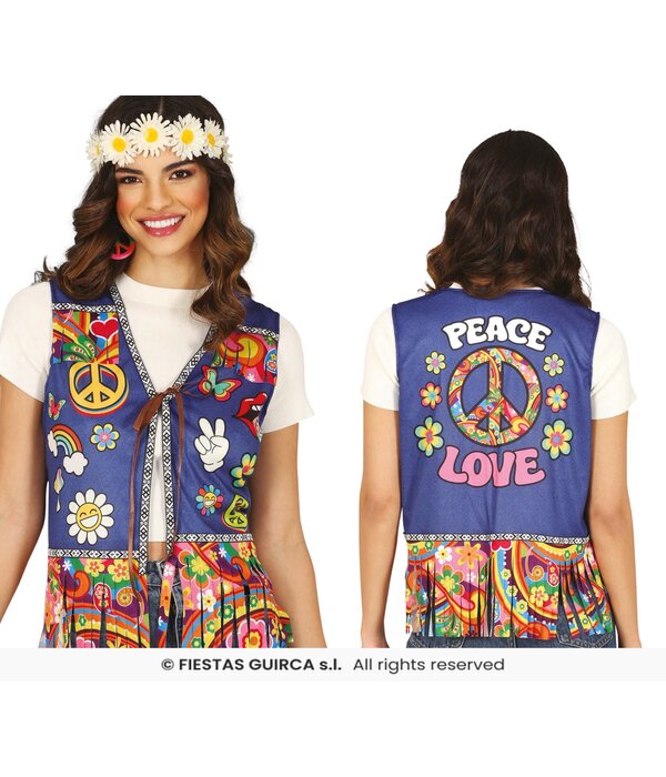 Peace & Love Hippie Vest Dames