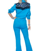 Glamorous Western Outfit Blauw Dames