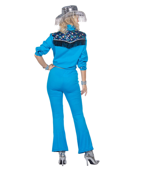 Glamorous Western Outfit Blauw Dames