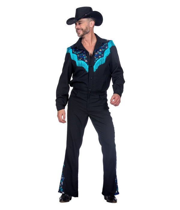 Glamorous Western Outfit Zwart Heren Premium