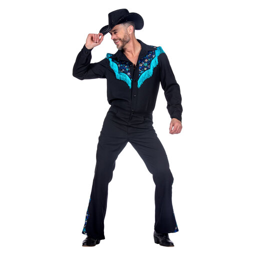 Glamorous Western Outfit Zwart Heren Premium