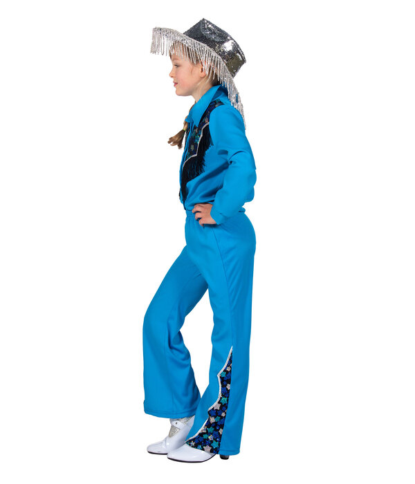 Glamorous Western Outfit Blauw Meisjes Premium
