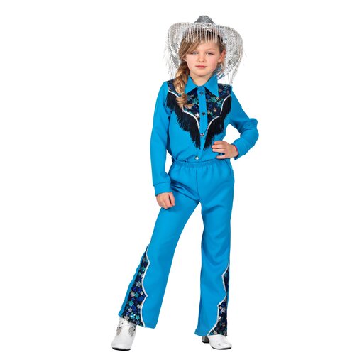 Glamorous Western Outfit Blauw Meisjes Premium