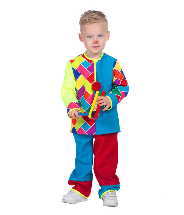 Clown Kostuum Baby/Peuter Chipper