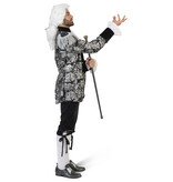 Zilver Zwarte Barok Kostuum Premium