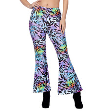 Hippiebroek Panter Paars Dames