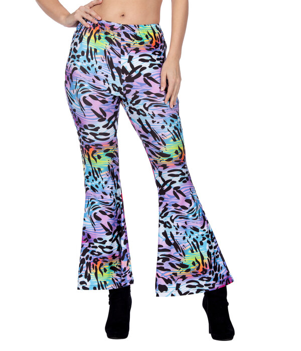 Hippiebroek Panter Paars Dames