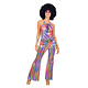 Disco Catsuit Regenboog Shine Dames