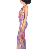 Disco Catsuit Regenboog Shine Dames