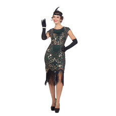 Charleston 20's Jurk Groen Premium