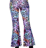 Hippiebroek Panter Paars Dames
