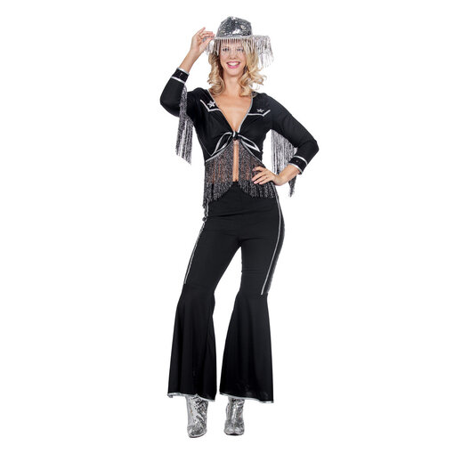 Western Verkleedset Franjes Dames Zwart