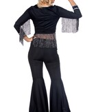 Western Verkleedset Franjes Dames Zwart