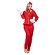 Stewardess kostuum Dames Rood Premium 4-delig