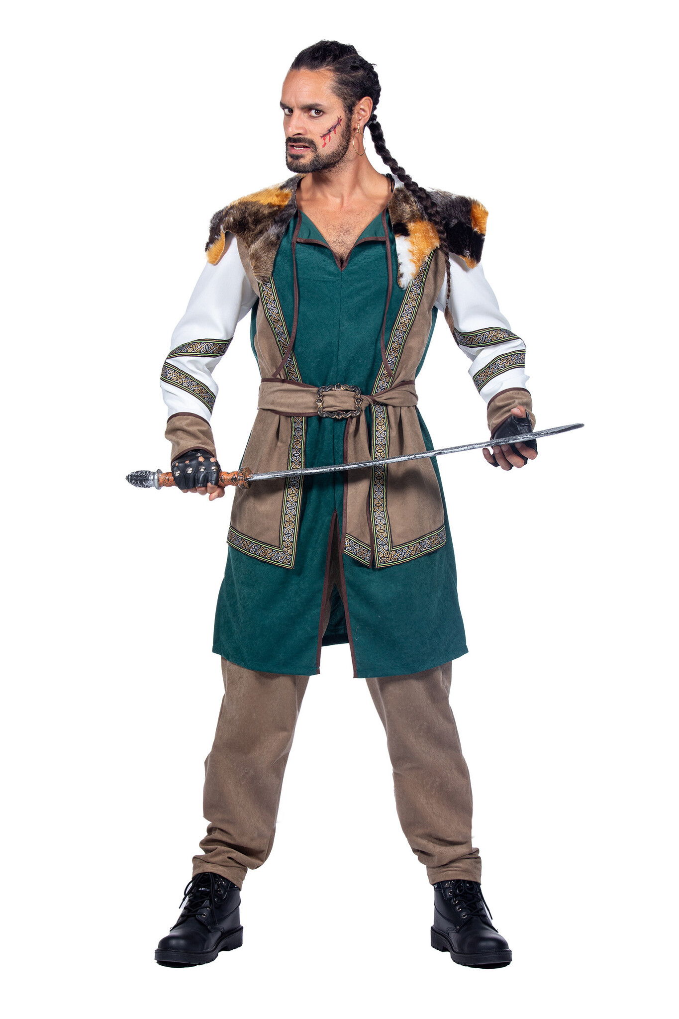 Viking Warrior Outfit Heren Premium afbeelding