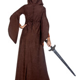 Kasteeldame Jurk Bruin/Oranje Premium