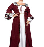 Luxe Koninginnen Jurk Bordeaux