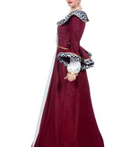 Luxe Koninginnen Jurk Bordeaux