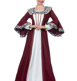 Luxe Koninginnen Jurk Bordeaux