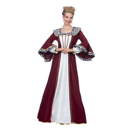 Luxe Koninginnen Jurk Bordeaux