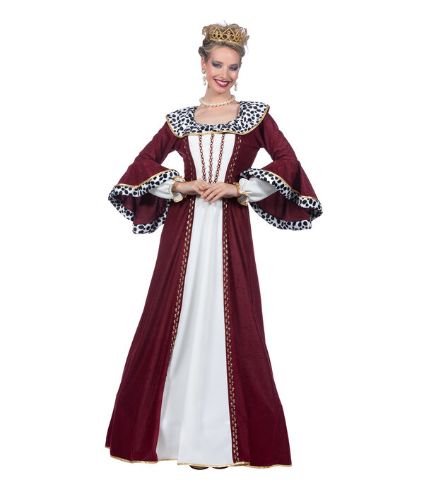 Luxe Koninginnen Jurk Bordeaux