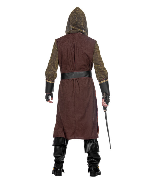 Kasteelheer Kostuum Heren Bruin/Oranje Premium