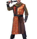 Kasteelheer Kostuum Heren Bruin/Oranje Premium
