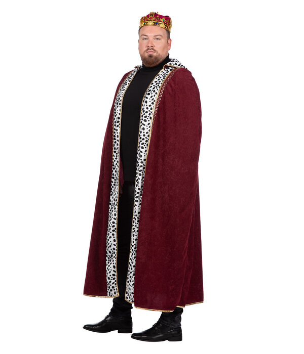 Luxe Koningsmantel Heren Bordeaux