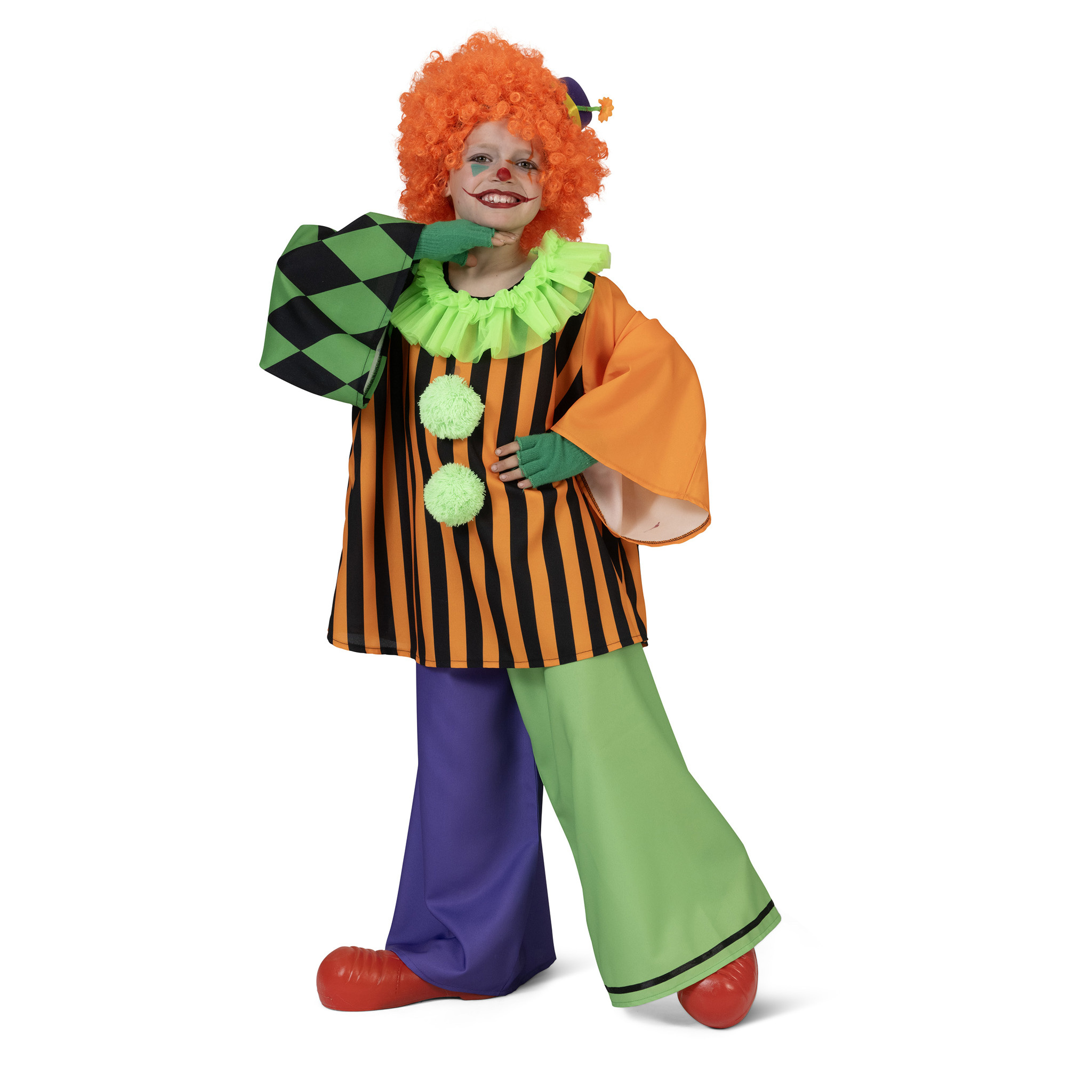 Clownspak Kind Pierolino afbeelding