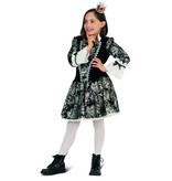 Zilver Zwarte Barok Jurk Meisjes