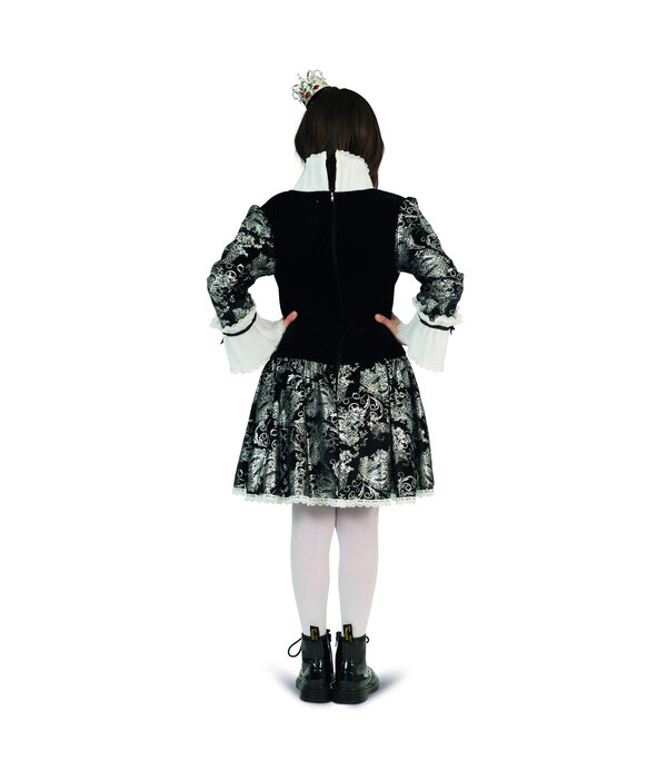 Zilver Zwarte Barok Jurk Meisjes