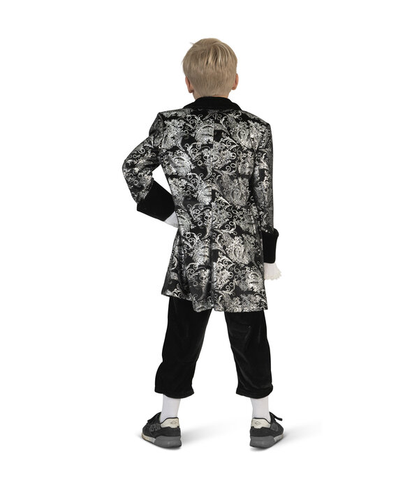 Zilver Zwarte Barok Kostuum Kind