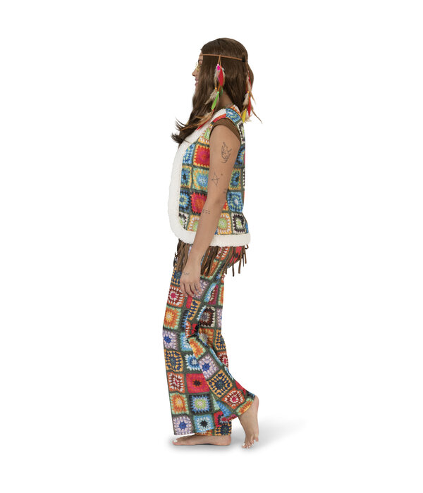 Hippie Broek Boho Vierkant Dames