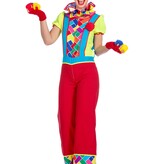 Clownskostuum Retro Dames Twirly