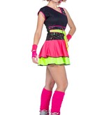 80's Jurkje Neon Dames Multikleur