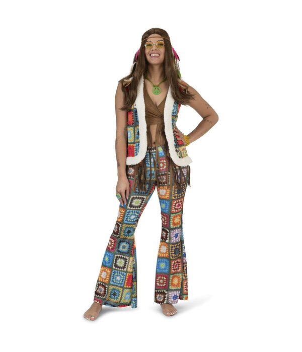 Hippie Vest Boho Vierkant Dames