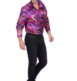 Party Blouse Folie Pailletten Paars